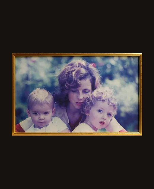 Portrait mère et enfants encadré